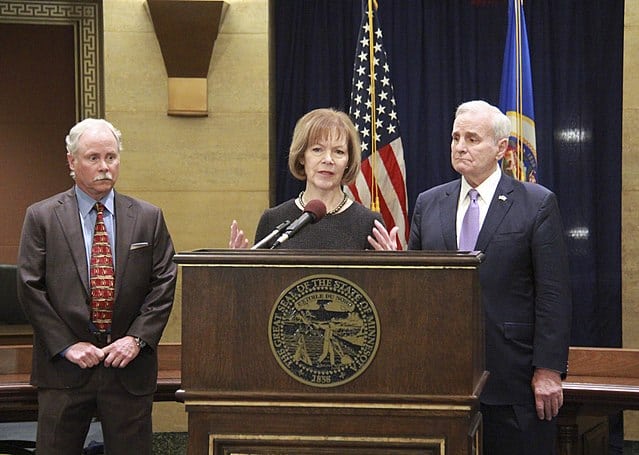 Governor Mark Dayton appoints Lt. Governor Tina Smith to the U.S. Senate